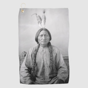 Native American Icon: Lakota Leader Sitting Bull   Golf Towel