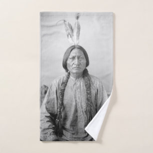 Native American Icon: Lakota Leader Sitting Bull   Hand Towel