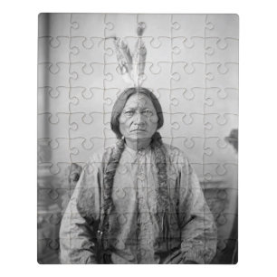 Native American Icon: Lakota Leader Sitting Bull   Jigsaw Puzzle