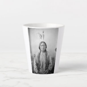 Native American Icon: Lakota Leader Sitting Bull   Latte Mug