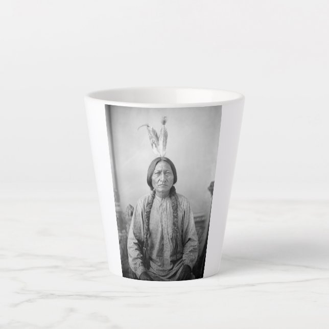 Native American Icon: Lakota Leader Sitting Bull   Latte Mug (Front)
