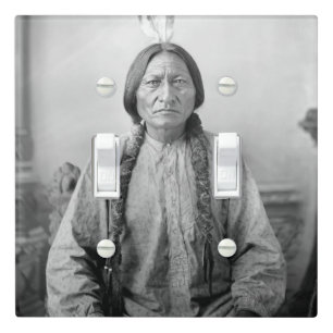 Native American Icon: Lakota Leader Sitting Bull   Light Switch Cover