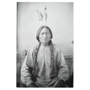 Native American Icon: Lakota Leader Sitting Bull   Metal Print