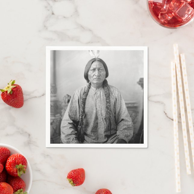 Native American Icon: Lakota Leader Sitting Bull   Napkins (Insitu)