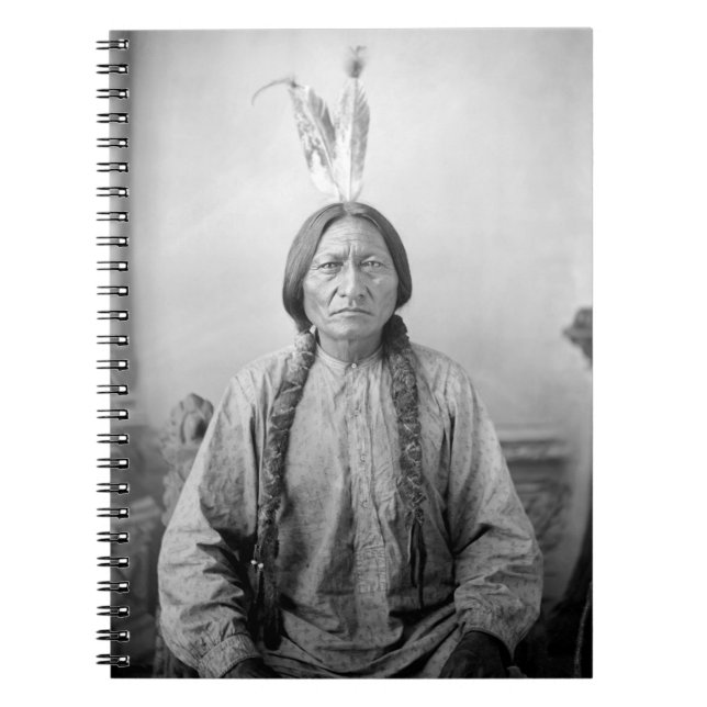 Native American Icon: Lakota Leader Sitting Bull   Notebook (Front)