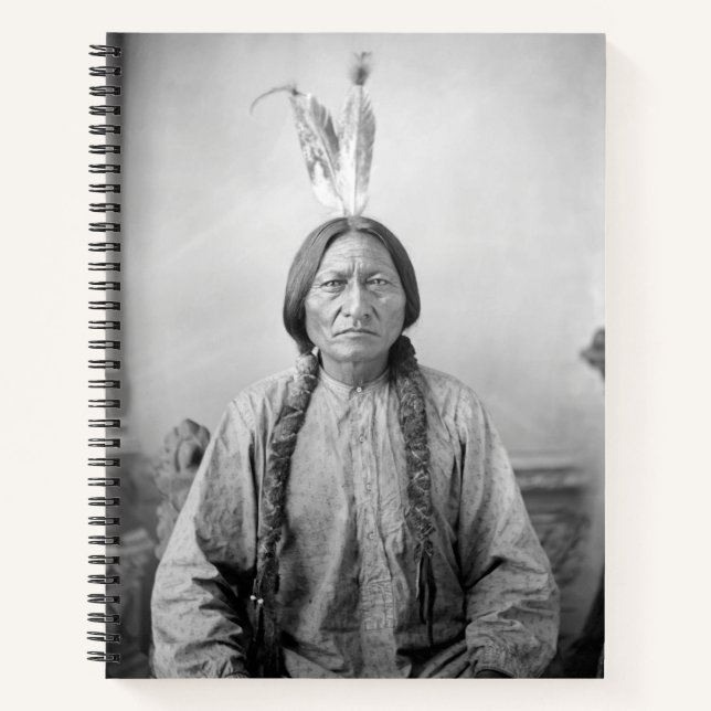 Native American Icon: Lakota Leader Sitting Bull   Notebook (Front)