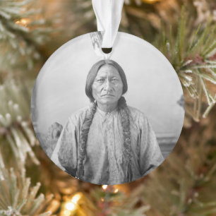 Native American Icon: Lakota Leader Sitting Bull   Ornament