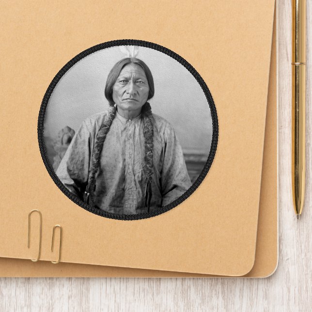 Native American Icon: Lakota Leader Sitting Bull   Patch (On Shoe Tip)