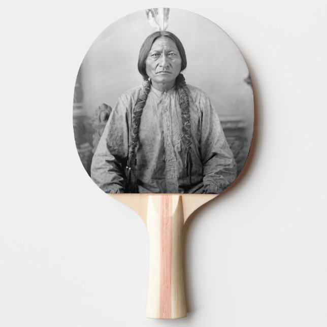 Native American Icon: Lakota Leader Sitting Bull   Ping Pong Paddle (Front)
