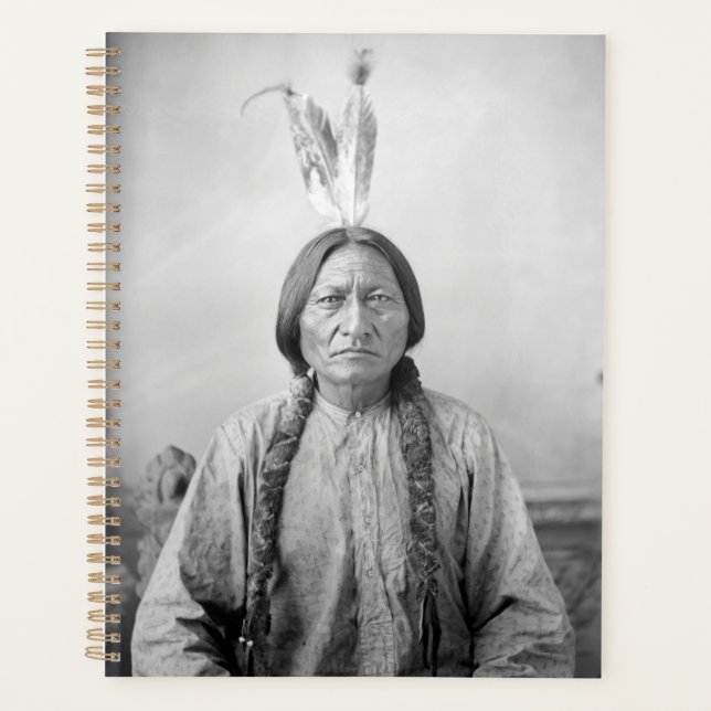 Native American Icon: Lakota Leader Sitting Bull   Planner (Front)