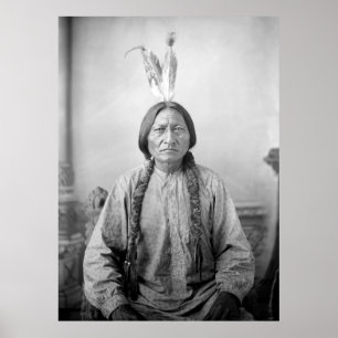 Native American Icon: Lakota Leader Sitting Bull   Poster