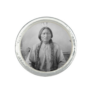 Native American Icon: Lakota Leader Sitting Bull   Ring