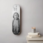 Native American Icon: Lakota Leader Sitting Bull   Skateboard<br><div class="desc">Native American Icon: Lakota Leader Sitting Bull: The iron horse screeched to a halt, spewing steam into the unfamiliar D.C. air. Sitting Bull, his weathered face etched with the wisdom of a hundred battles, stepped off, his beaded buckskins a stark contrast to the starched suits bustling around him. Though years...</div>