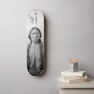 Native American Icon: Lakota Leader Sitting Bull   Skateboard