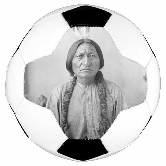Native American Icon: Lakota Leader Sitting Bull   Soccer Ball (Front)