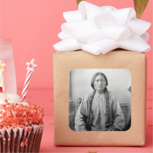 Native American Icon: Lakota Leader Sitting Bull   Square Sticker