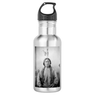 Native American Icon: Lakota Leader Sitting Bull   Stainless Steel Water Bottle