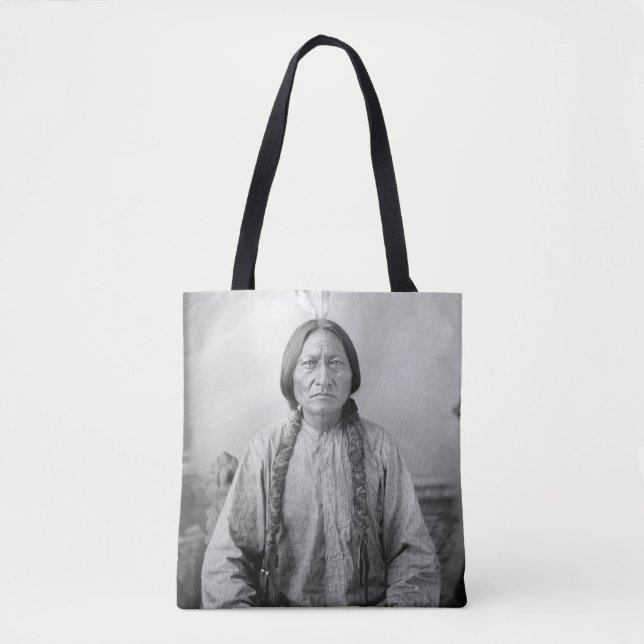 Native American Icon: Lakota Leader Sitting Bull   Tote Bag (Front)