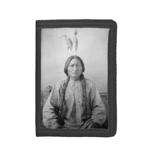 Native American Icon: Lakota Leader Sitting Bull   Tri-fold Wallet