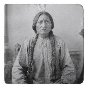 Native American Icon: Lakota Leader Sitting Bull   Trivet