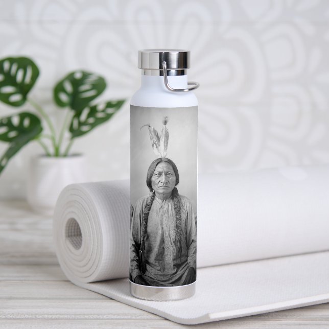 Native American Icon: Lakota Leader Sitting Bull   Water Bottle (Yoga)