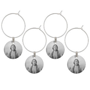 Native American Icon: Lakota Leader Sitting Bull   Wine Charm