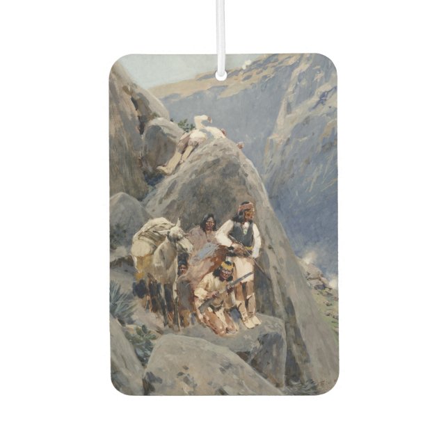 Native American Icons: Apache Warriors, US Cavalry Air Freshener (Front)