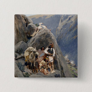 Native American Icons: Apache Warriors, US Cavalry Button