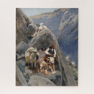 Native American Icons: Apache Warriors, US Cavalry Jigsaw Puzzle