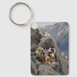 Native American Icons: Apache Warriors, US Cavalry Keychain