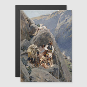 Native American Icons: Apache Warriors, US Cavalry Magnetic Invitation