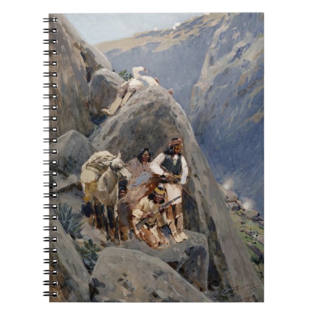 Native American Icons: Apache Warriors, US Cavalry Notebook (Front)