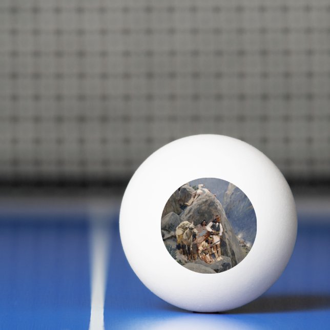Native American Icons: Apache Warriors, US Cavalry Ping Pong Ball (Net)