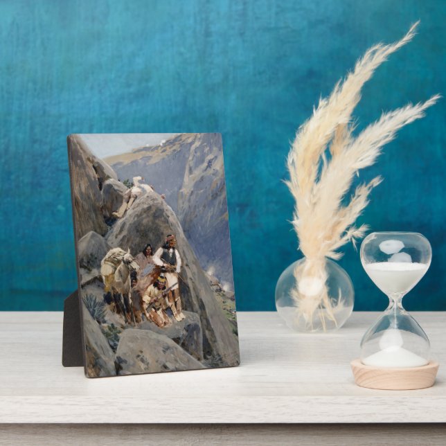 Native American Icons: Apache Warriors, US Cavalry Plaque (Side)