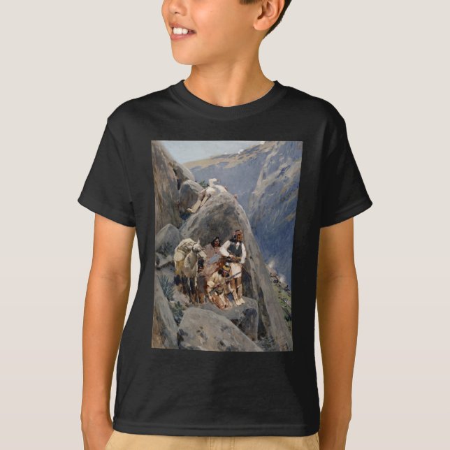 Native American Icons: Apache Warriors, US Cavalry T-Shirt (Front)
