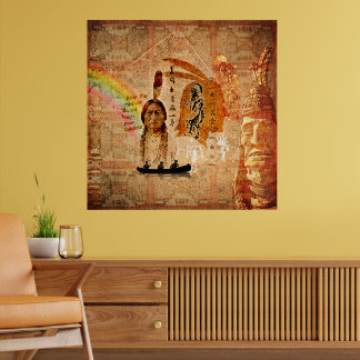 Native American Impressions Poster