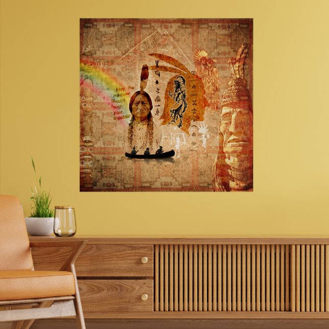 Native American Impressions Poster (Living Room 2)