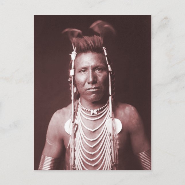 Native American Indian, Ben Long Ear Postcard (Front)