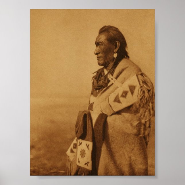 Native American Indian Blackfoot Art Print Poster (Front)