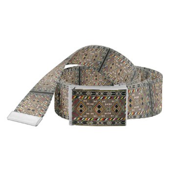 Native American Indian Blanket Collage Belt by farmer77 at Zazzle