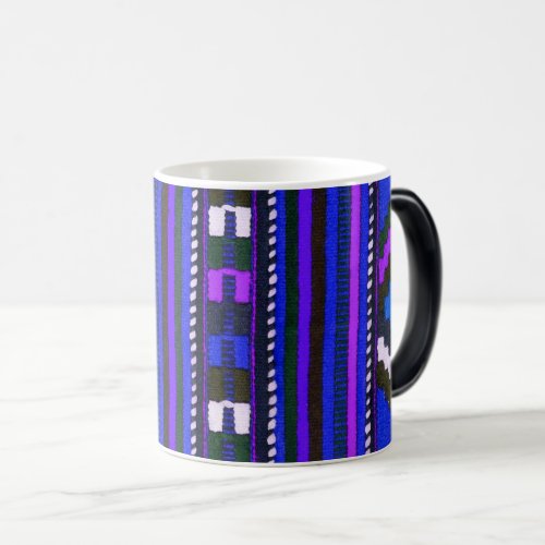 Native American Indian blue texture design Magic Mug