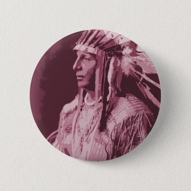 Native American Indian Button (Front)