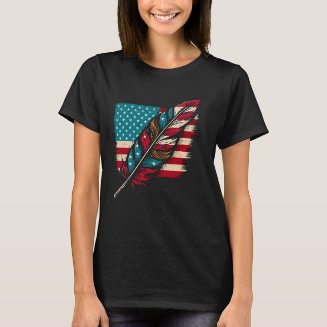 Native American Indian Cherokee Apache Tribe Indig T-Shirt (Front)