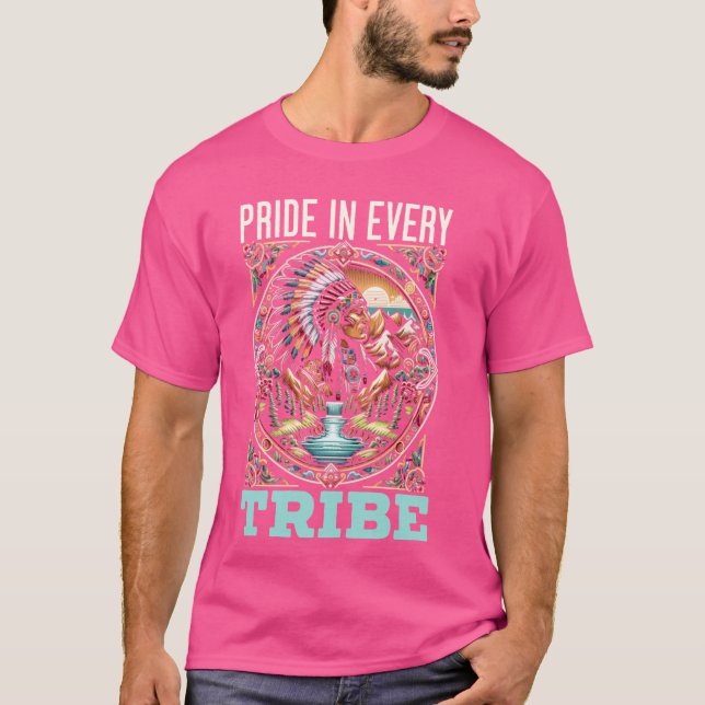 Native American Indian Cherokee Apache Tribe Indig T-Shirt (Front)