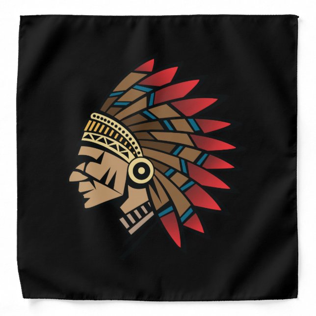 Native American Indian Chief Bandana (Front)