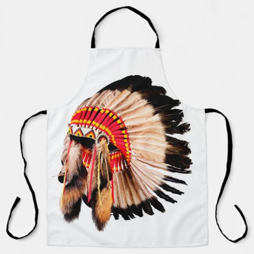 native american indian chief headdress indian chi apron