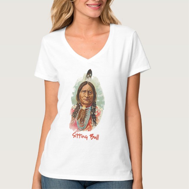 Native American Indian Chief Playing Cards T-Shirt (Front)