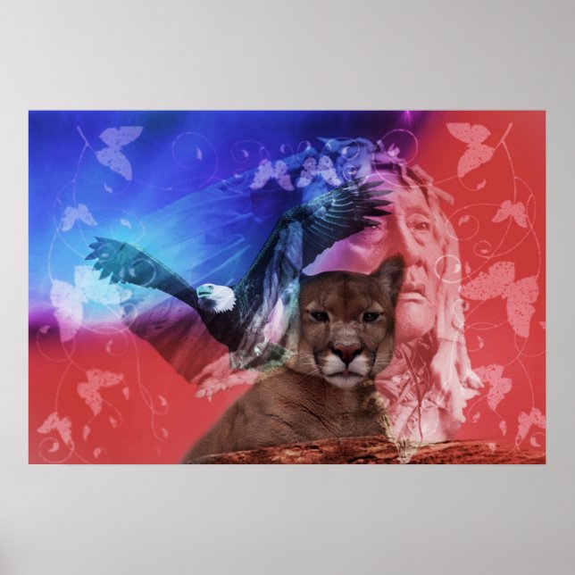 Native American Indian Chief Poster (Front)