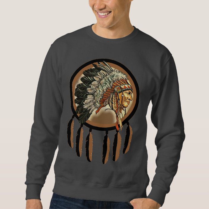 native american print sweatshirt