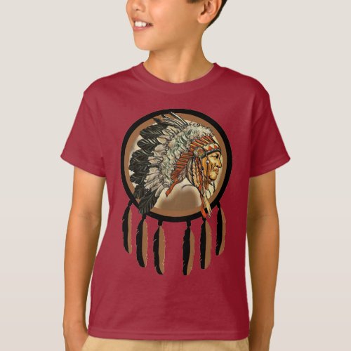 Native American Indian Chief T_Shirt